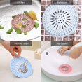 thumbnail image 2 of Atrapapelos de silicona duradero, tapón para el pelo, tapas de desagüe de ducha, fácil de instalar y limpiar, apto para baño, bañera y cocina, paquete de 5, 2 of 5