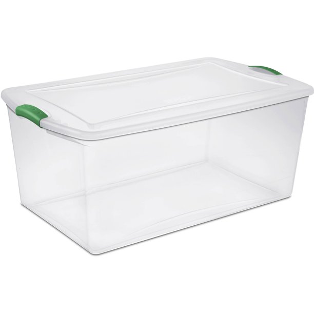Sterilite, 105 Qt./99 L Latch Box, Elf Green - Walmart.com - Walmart.com