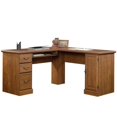 thumbnail image 1 of Pemberly Row L Shaped Computer Desk in Milled Cherry, 1 of 12
