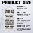 thumbnail image 2 of Funny Bathroom Decor, Bathroom Rules, Washroom Quote Sign， Country Signs, Hanging wooden plaque sign, Farmhouse Decor, Rustic Farmhouse Wall Decorate, 11.8 * 5.9 Inch, Housewarming Gift, 2 of 4