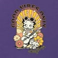 thumbnail image 5 of Wild Bobby Betty Boop Good Vibes Only Betty Boop Tri-Blend Racerback Tank Top, Purple Rush, Small, 5 of 5
