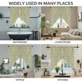 thumbnail image 3 of Green Floral Swag Valances for Windows, Kitchen Curtains 36 Inch Length 2 Panels Set, Vintage Rustic Botanical Spring Short Curtains for Small Windows Rod Pocket Cafe Curtains Drapes 28"x36", 3 of 8