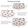 thumbnail image 5 of Yayeee Car Windshield Sun Shade Universal Fit Front Visor Protector, Cute Santa Hats Pattern, 5 of 8