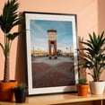 thumbnail image 3 of The Waterfront Clock Tower - Peoria Illinois Photography Black Framed Wall Art Print 24 x 36 inches, 3 of 8