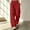 Red, variant on Women's Oversized Straight Wide Leg Sweat Pants Elastic High Waist Soft Wrinkle Resistant Loose Floor Fit Navy 3XL
