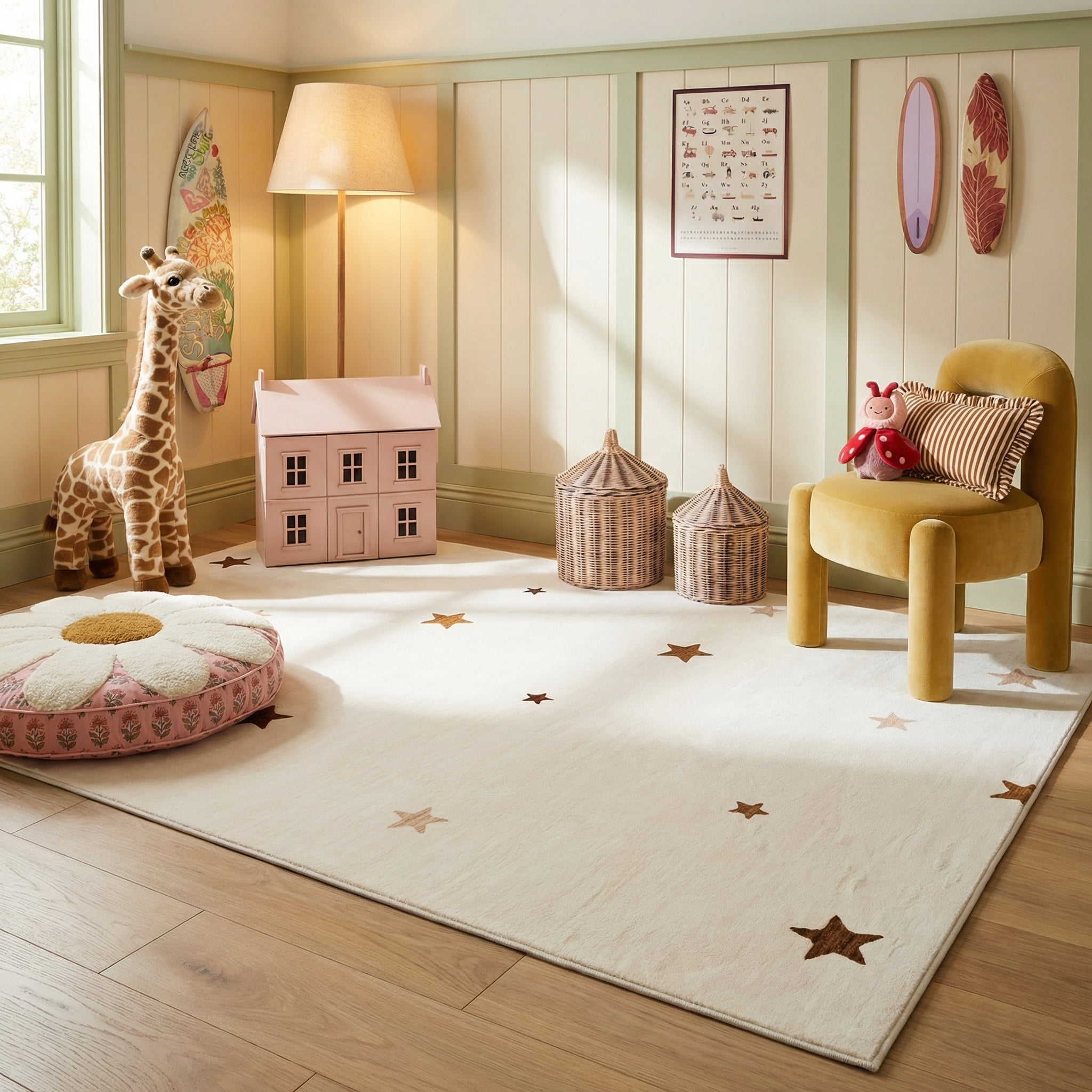 Rug Branch Kids Stars Playmat Indoor Area Rug