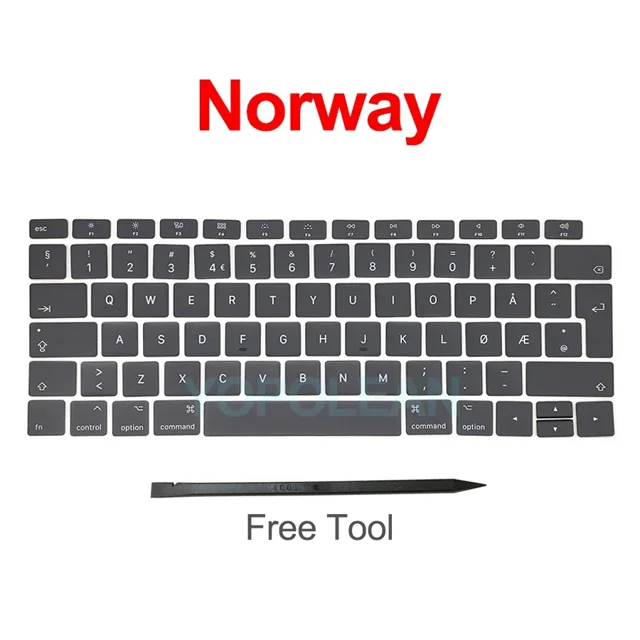 New A1932 Key Keycaps Keys Cap butterfly Keyboards Repair For Macbook Air Retina 13inch 2018 2019 Year Norway