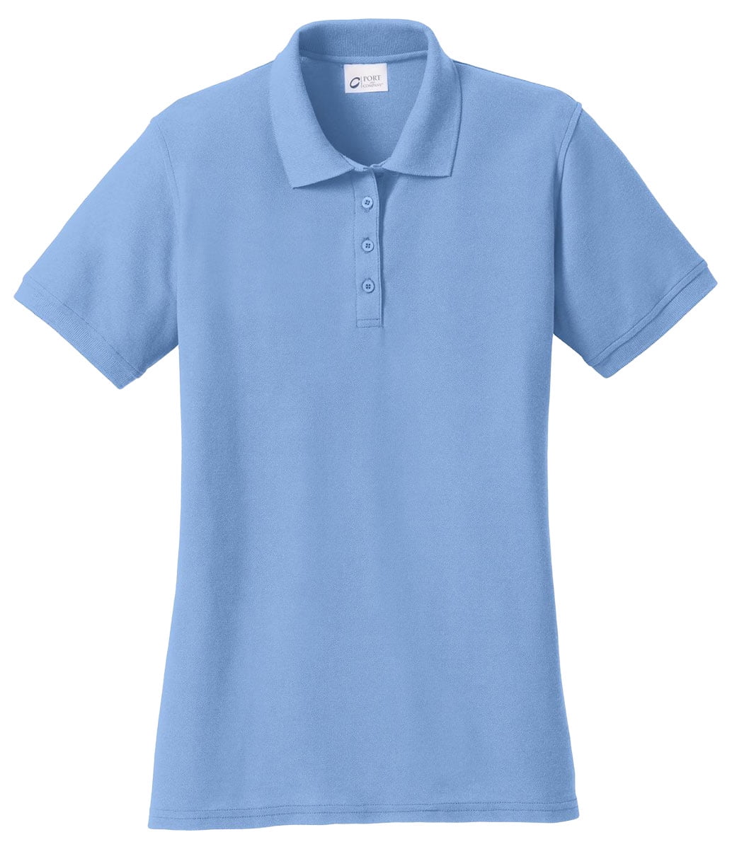 pale blue polo shirt womens