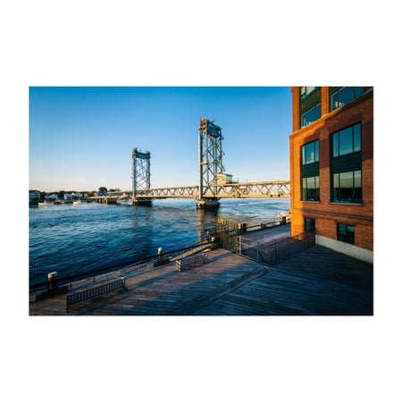 Memorial Bridge 01 - Portsmouth New Hampshire Photography Unframed Wall Art Print 5 x 7 inches
