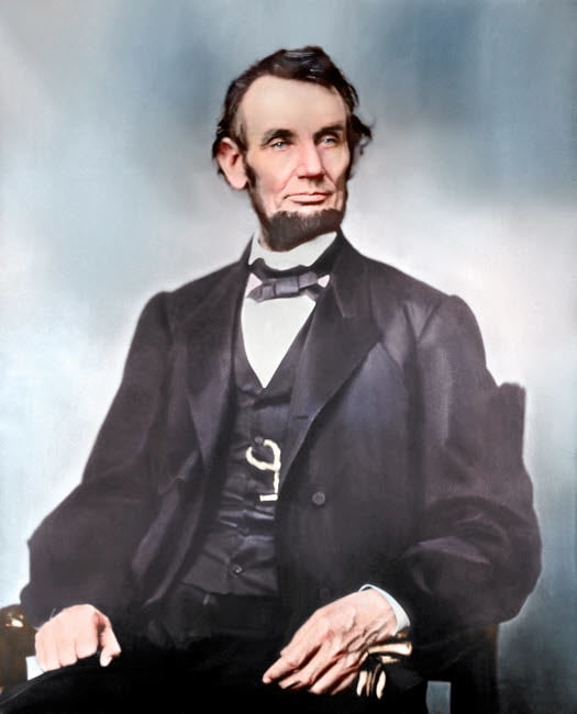 Portrait of President Abraham Lincoln during the American Civil War