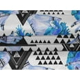 thumbnail image 4 of oneOone Velvet Medium Blue Fabric Triangle Dress Material Fabric Print Fabric By The Yard 58 Inch Wide, 4 of 5