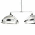 thumbnail image 2 of Ellerby Double Half Globe Island Pendant Lamp-Finish:Satin Chrome,Material:Steel,Size:34.5"W x 15"L x 52.25"H, 2 of 7