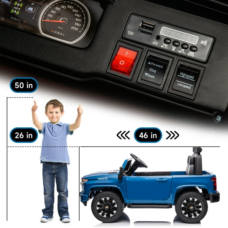 Track Seven 24V Ride on Car, Licensed Silverado HD Seater