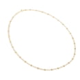 thumbnail image 1 of Cadena Figaro 3x1 Fina Bitono 2.5mm Unisex 50cm Oro Italiano Solido 10k Ametrinaa, 1 of 5