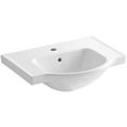 thumbnail image 4 of KOHLER K-5248-1-0 Veer Single-Hole Sink Basin, 24-Inch, White, 4 of 4