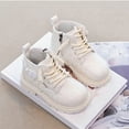 thumbnail image 7 of hopeusnice Kids Short Boots Lace Up Closure Soft Sole Lightweight Design Breathable Insole Ideal For Playdates Outdoor Walks White 10 Years, 7 of 7