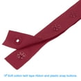 thumbnail image 4 of Uxcell 5 Yard Snap Button Tape for Sewing Cotton Snap Button Trim Fastener Buckles Tape for Clothes Fabric DIY, Burgundy Red, 4 of 7