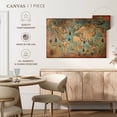 thumbnail image 5 of Elephant Stock Pirate World Map Wall Art - Horizontal Canvas Wall Art - Living Room Wall Decor - Map Canvas - Beige And Gray Decor - 12" x 8", 5 of 8