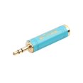 thumbnail image 1 of Adaptador de audio estéreo Baoblaze 3.5 mm a 6.35 mm Azul, 1 of 8