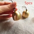 thumbnail image 2 of 5 piezas de campanas pequeñas de metal para Navidad, colgantes para árbol, decoración para fiesta de Navidad, campanillas de viento, material de bricolaje, accesorios para manualidades, adornos de cas, 2 of 5