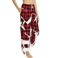 thumbnail image 6 of Salouo Christmas Buffalo Plaid Print Women's Pajama Pants Casual Loose Sweatpants PJs Flowy Pants Drawstring Palazzo for Women Wide Leg Pants Lounge Pajama -Large, 6 of 8