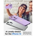 thumbnail image 5 of iPhone 14 Case for Women with Full Camera Lens Protection, Silicone Heart Girly Cute Side Soft Slim Shockproof Protective Cover for iPhone 14 6.1 inch, 5 of 7