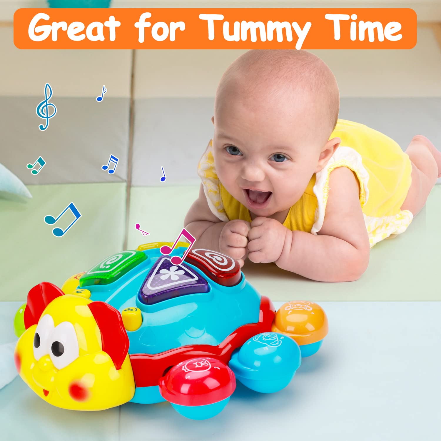 Baby Crawling Walking Musical Toy Spanish English Bilingual