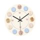 thumbnail image 3 of Reloj de pared silencioso, reloj decorativo acrílico moderno redondo para colgar en la pared de la sala de estar. 20 cm, 3 of 9