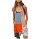 thumbnail image 1 of Gibobby pantalones siameses color liso Mono informal de verano con cuello en V y tirantes y bolsillos para mujer(Aqua， XL), 1 of 3