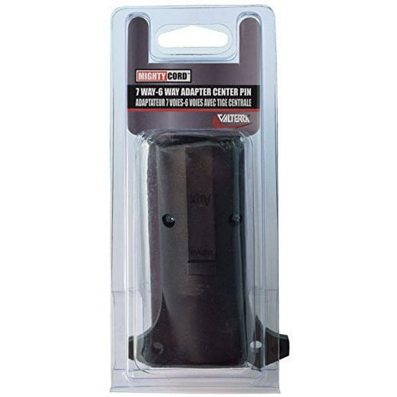 Mighty Cord A10-7276VP 7-Way to 6-Way Adapter Center Pin (Carded)