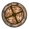 thumbnail image 4 of Meyda Tiffany Northwoods Leaping Trout 4 Light Flush Mount, 4 of 7