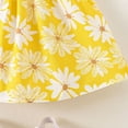 thumbnail image 5 of Zwiiyzr 2025 6M-3Y Newborn Baby Girl Clothes Cotton Dresses Infant Casual Puff Sleeve Sundress Summer Toddler Girl Dress Yellow, 5 of 9