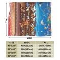 thumbnail image 3 of Kll Fleece Blanket Plush Throw Blanket Animals On Noah'S Ark,Soft Fuzzy Cozy Flannel Blanket For Couch Sofa Bed.(40"X30"), 3 of 9