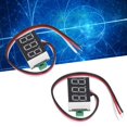 thumbnail image 4 of Mini voltímetro digital de CC medición precisa 0-30V 2 piezas Pantalla clara Medidor de voltaje digital LED de 3 cables con plomo para producción de bricolaje para automóvil ANGGREK Otros, 4 of 8