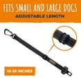 thumbnail image 4 of Mighty Paw - Cinturón de seguridad para mascotas, creado con material de cinturón de seguridad humano, hardware de metal con correa de longitud ajustable. Supera los estándares de seguridad para perro, 4 of 5