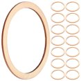 thumbnail image 3 of SHISUYAN 50Pcs Craft Hollow Circle Diy Circle Wood Slices Beige Color For Wedding And Birthday Party Decor, 3 of 9