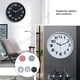 thumbnail image 5 of Reloj de pared de cristal Bearachild HA082735-05 para sala de estar Negro 30*30*4.8 cm, 5 of 6