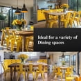 thumbnail image 6 of SOLEGGIATA Yellow Metal Dining Chairs Set of 4 Industrial Stackable Chairs Suitable for Indoor Outdoor Dining Room Kitchen Restaurant Cafe Daisy Yellow, 6 of 8