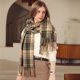 thumbnail image 2 of Bufandas cálidas de invierno para mujer, bufandas grandes con tacto de cachemira, ponchos de moda, chales largos, bufandas de rejilla, bufandas suaves y cálidas, 2 of 5