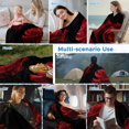 thumbnail image 5 of Red Rose Cooling Blanket,Lightweight Breathable Summer Throw Blanket with Double Sided Cold Effect,Vintage Abstract Garden Flower Floral Black Picnic Blankets Bed Sheet for Hot Sleepers 60"x80", 5 of 8