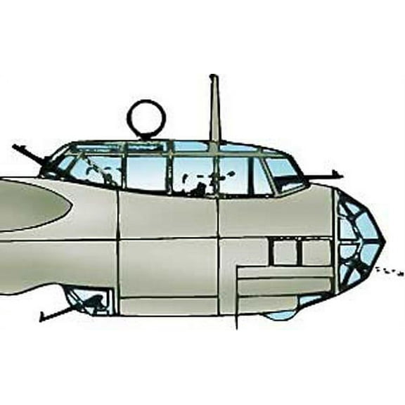 Dornier Do 17 Z Canopy, Glazing for Revell, Matchbox (1/72 model kit accessory)