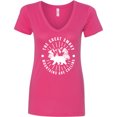 thumbnail image 3 of Inktastic The Great Smoky Mountains Are Calling Women's V-Neck T-Shirt, 3 of 5