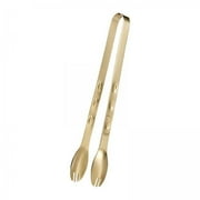 Baoblaze 5xSmall Tongs Stainless Steel Reusable Mini Serving Tongs for Party Bar Bakery Gold