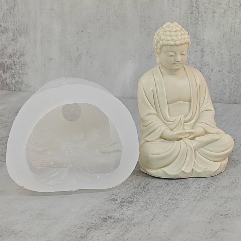 ZPAQI Figure Molds Candle Moulds Buddhism Shape Silicone Crafts Mold Silicone Material For Valentine's Day gifts