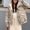 #069-Khaki, variant on Roncen Women's Casual Solid Color Winter Coat - Hooded Zip-Up Long Sleeve Parka with Functional Pockets - Faux Two-Piece Design Warm Outerwear for Everyday Wear