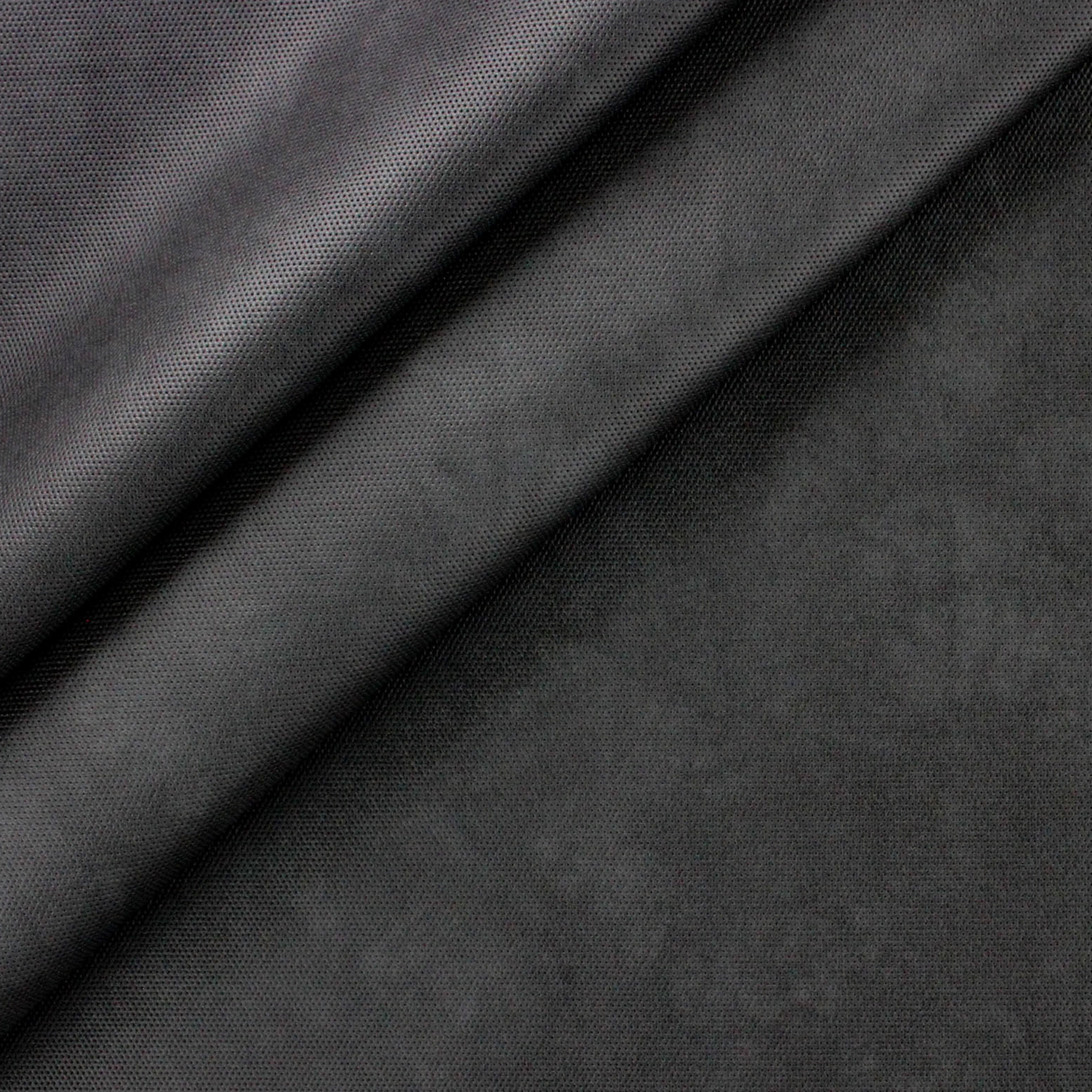 Berkshire Home Faux Leather Pin dot 54" inch Width Black Fabric, Cut by the Yard