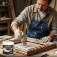 thumbnail image 3 of Water-Based Silver Paint For Metal & Wood, Quick-Drying, With A Shiny Silver Finish, 2.7/5.3/10.6/17.6 Oz Metallic Silver Paint For Diy Crafts & Home Decor, 3 of 6