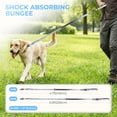 thumbnail image 3 of Jumpress Hands Free Dog Leash 4.7-6.5FT, Reflective Shock Absorbing Bungee Dog Leash & Car Seat Belt, Durable for Medium Large Dogs Walking Running (Gray), 3 of 7