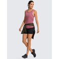 thumbnail image 3 of Remera CRZ YOGA sin mangas de algodón Pima con lazo en la espalda, talle pequeño, 3 of 5