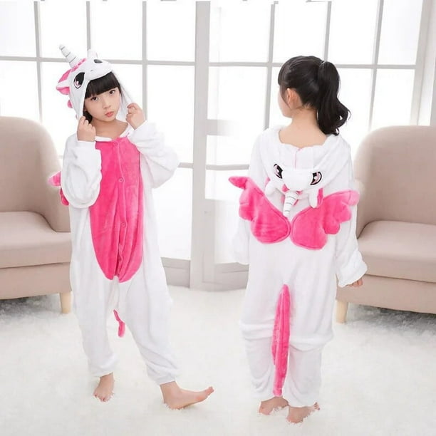 Kigurumi pijamas de animales para ninos y ninas ropa de dormir de invierno para ninos de 4 6 8 10 y 12 anos disfraz de unicornio y gato Bodega Aurrera en linea